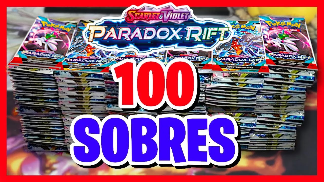 ABRIENDO 100 SOBRES PARADOX RIFT! MEGA APERTURA DE CARTAS POK&Eacute;MON 2023