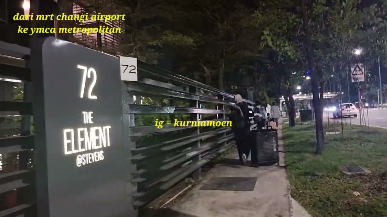 dari mrt changi airport ke ymca metropolitan steven road | tour singapur 2023