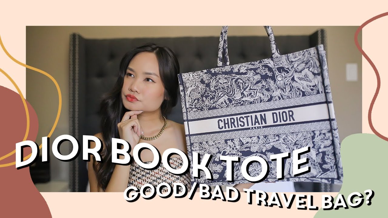 DESIGNER HANDBAG REVIEW - Dior Book Tote (Is it good for travel?) | Victoria Hui