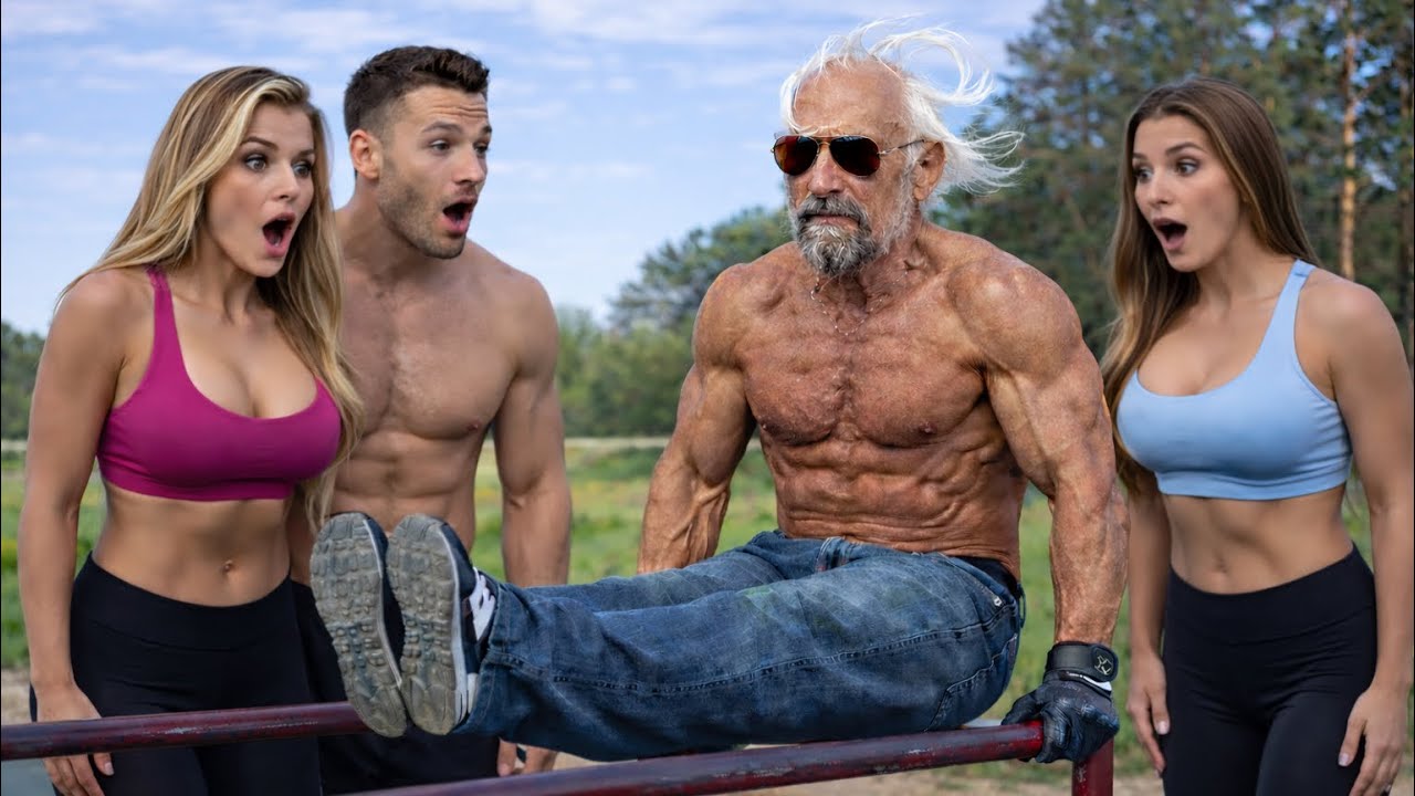 THE BEST OLD MAN STREET WORKOUT PRANK ￼