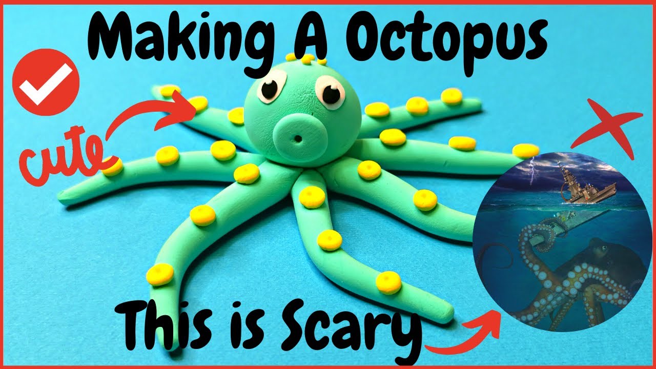 Giant Cute Octopus Make From Clay / For kids