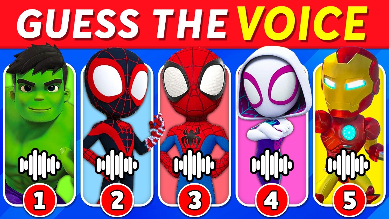 🔊 Guess the SPIDEY Characters by Their Voice 🕷️🦸‍♂️ | Spidey and His Amazing Friends Quiz