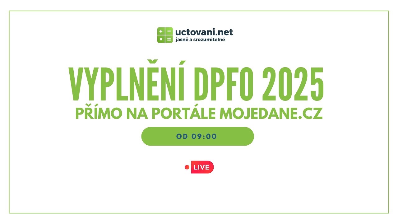 Vyplnění DPFO za rok 2025