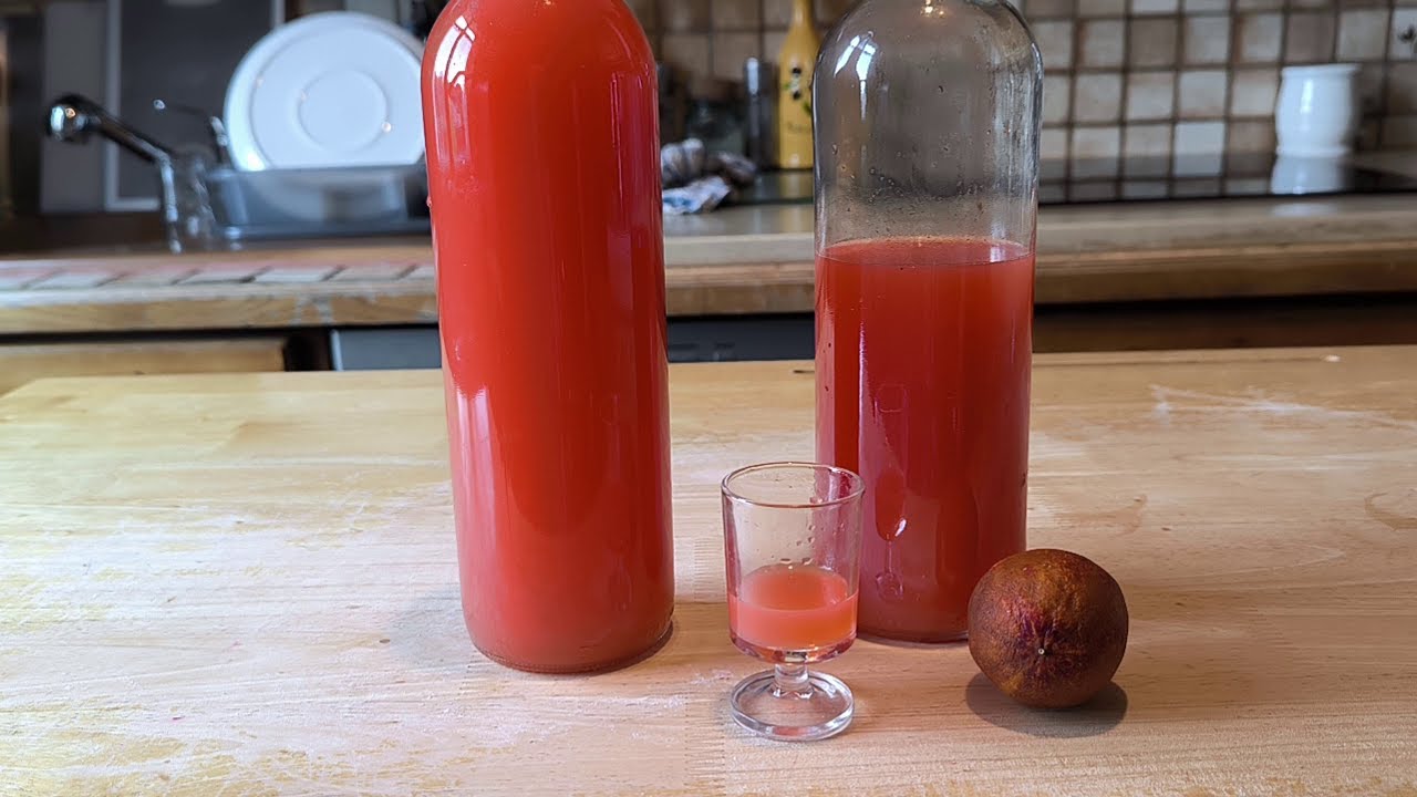 recette limoncello rouge //ricetta  limoncello rosso