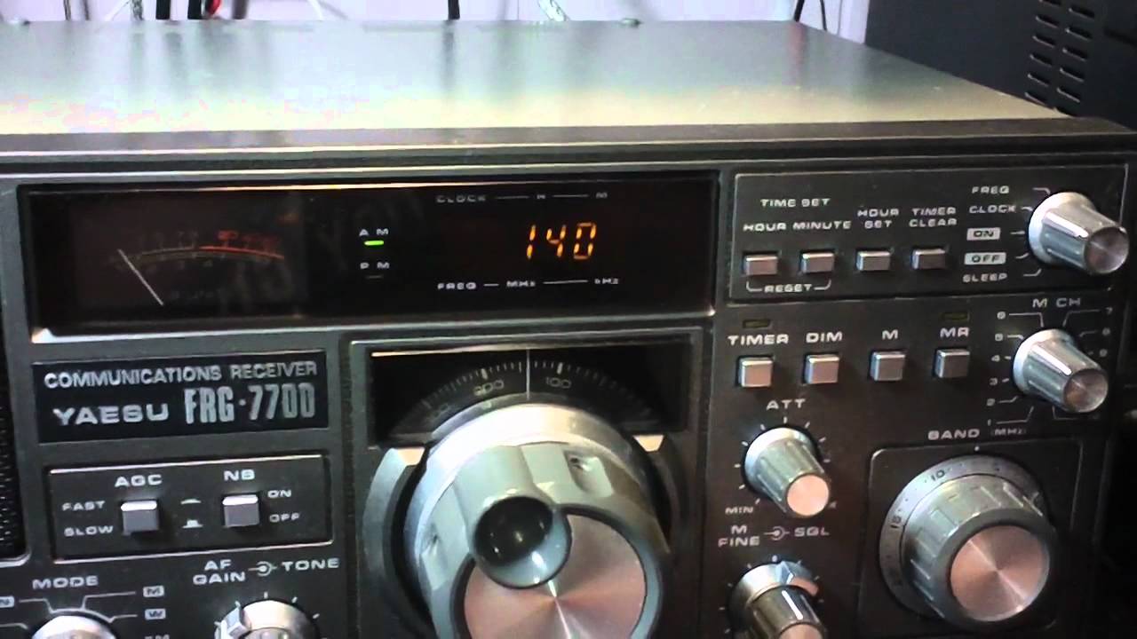 Yaesu FRG-7700 receiver walk through & lots of band scanning