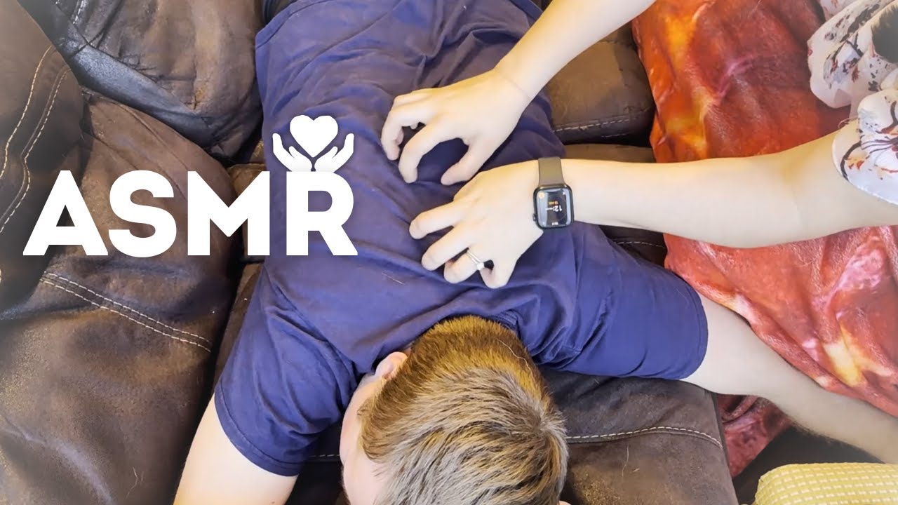 ASMR Massage, Scratch, and Tickle | Back, Shoulders, Neck, Head | No Talking