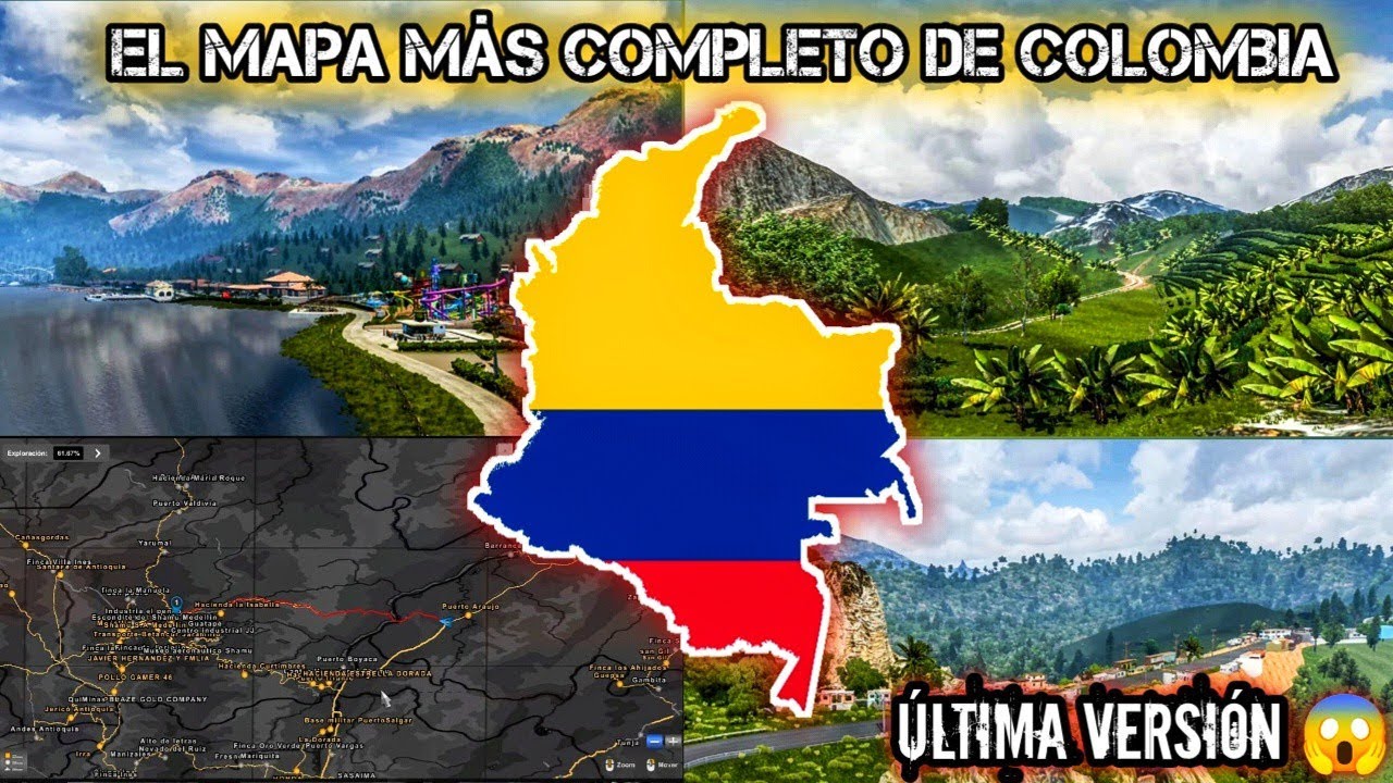 Tutorial Descarga e Instalación de Mapa Colombia ATS 1.57 😃 | COLOMBIA MAPKALO 1.57