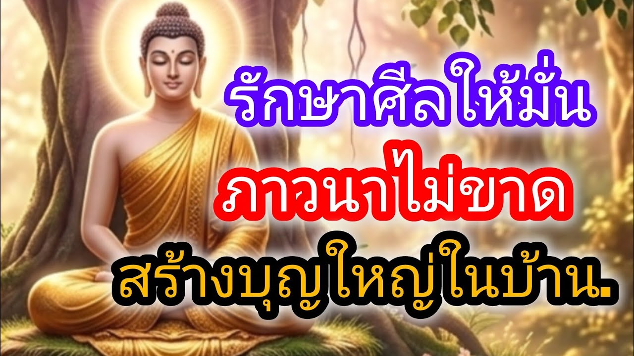 รักษาศีลให้มั่น ภาวนาไม่ขาด สร้างบุญใหญ่ในบ้าน.#ธรรมะ #ธรรมะก่อนนอน #ปัญญาแห่งชีวิต 