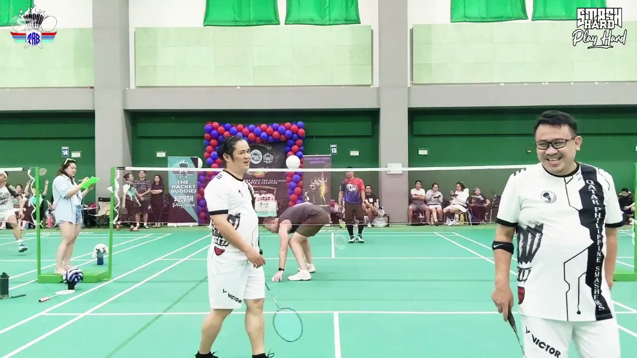 QATAR BADMINTON | 11 April 2025 - Fely & Joel vs Gio & Rockjudes