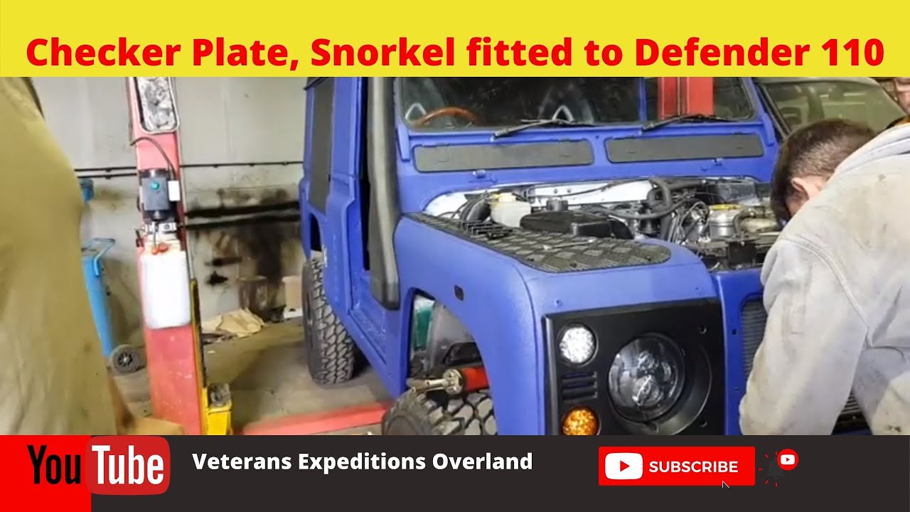 Land Rover Defender Checker Plate, Snorkel plus Raptor Paint black features  - Season 1 - Episode 47
