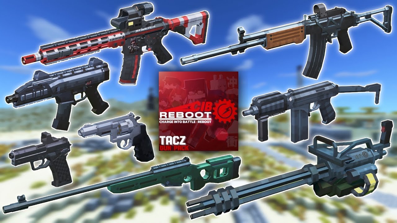 Charge into Battle Reboot Pack - All Weapons Showcase | Minecraft TaCZ Mod | v0.1 | By LESHUAN_20
