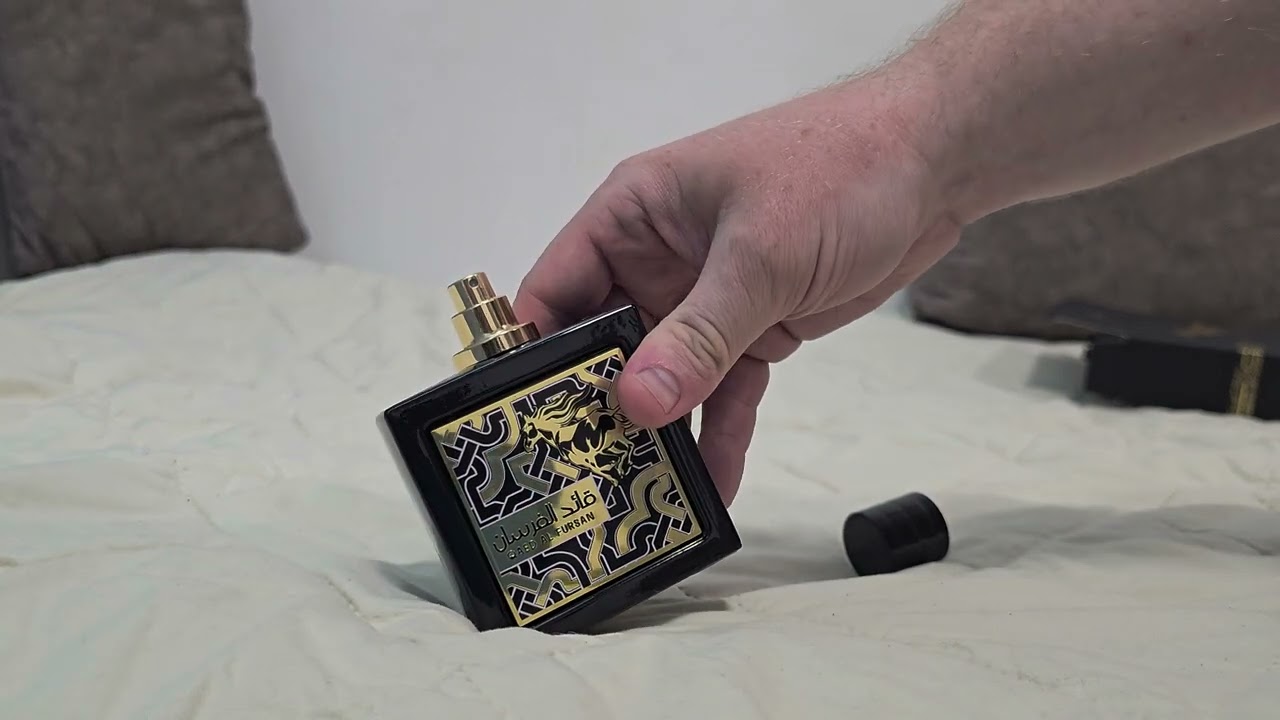 Распаковка парфюма Latafa Qaed Al Fursan black. (типа клон Авентуса)