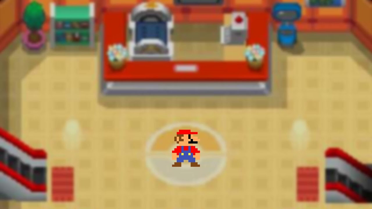 Super Mario Theme with Pokémon D/P/PT Soundfont (and slowed) sounds perfect for a Pokémon Center