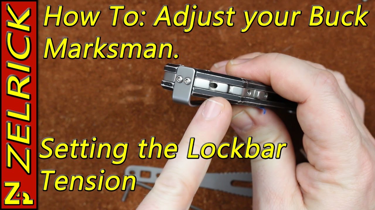 How to Adjust Your Buck Marksman (Setting the lockbar tension)