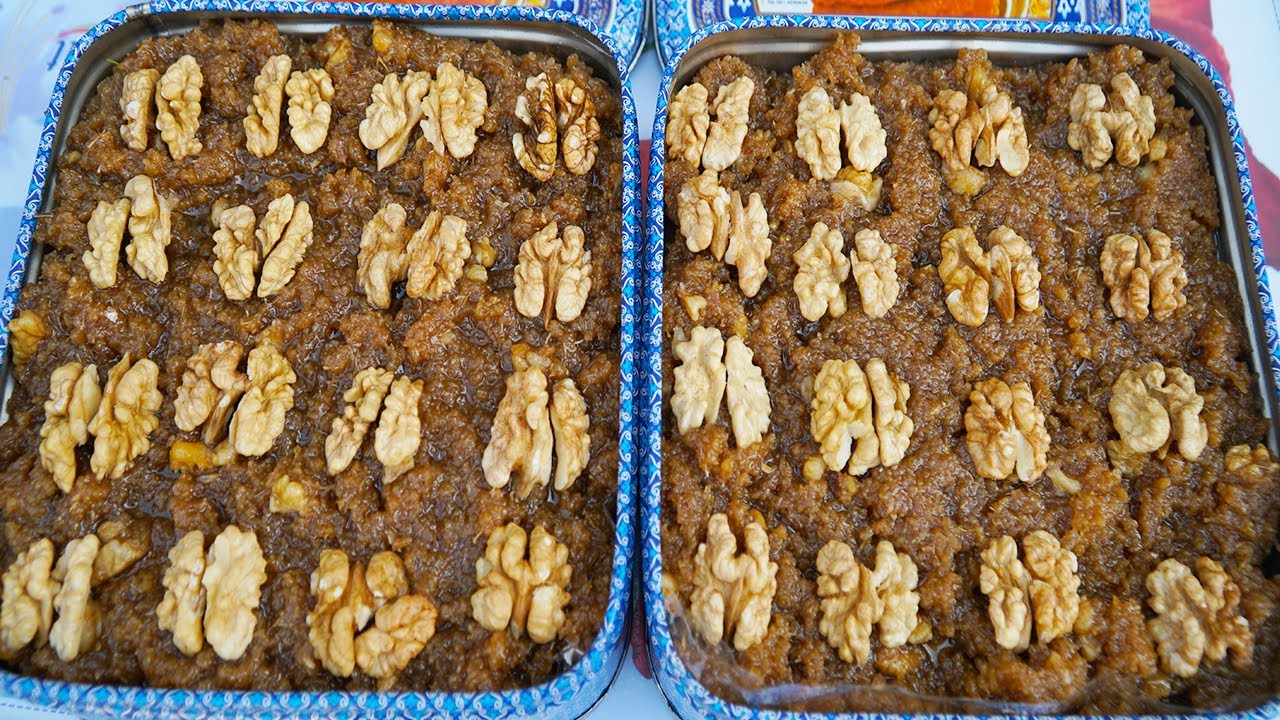 Multan Ka Sab Say Mashhor Akhroti Sohan Halwa | Making Akhroti Sohan Halwa At Home By Hafiz Naveed