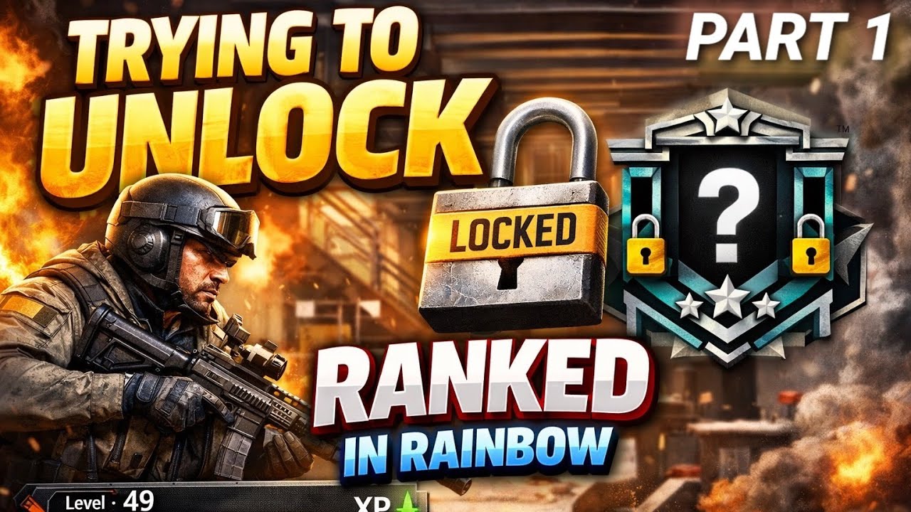 Trying to unlock Ranked in Rainbow Six Seige!!!