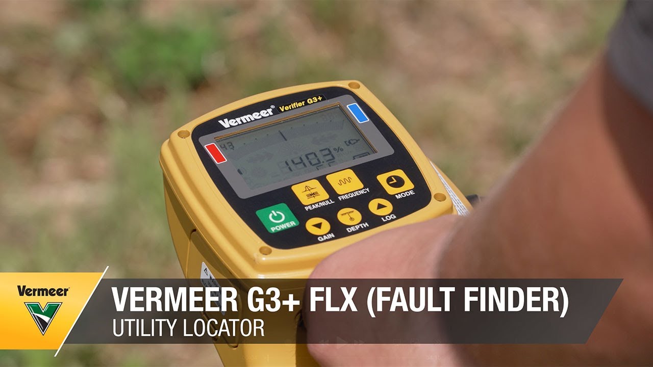 How to use the Vermeer G3+ FLX Fault Finder utility locator