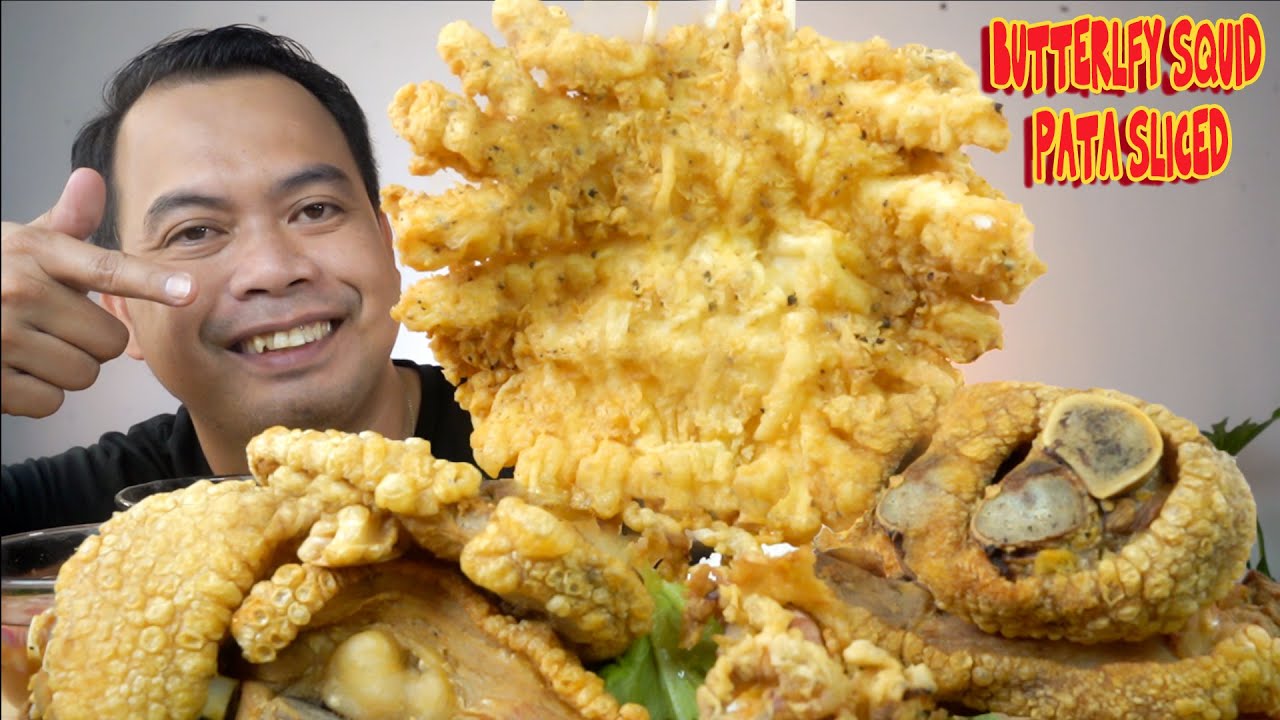 GIANT BUTTERFLY SQUID | CRISPY PATA SLICED