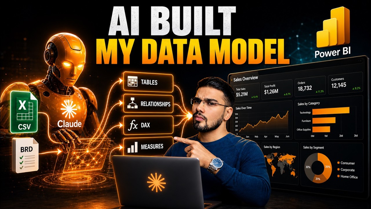 Я позволил Claude AI создать для меня ВСЮ модель данных Power BI (звездчатая схема, DAX и все ост...