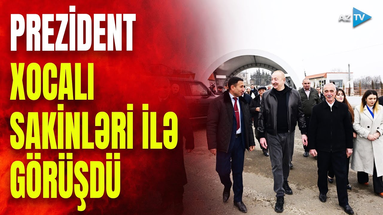 Prezident İlham Əliyev Xocalının Ballıca kəndinə köçən bir qrup sakinlə görüşdü