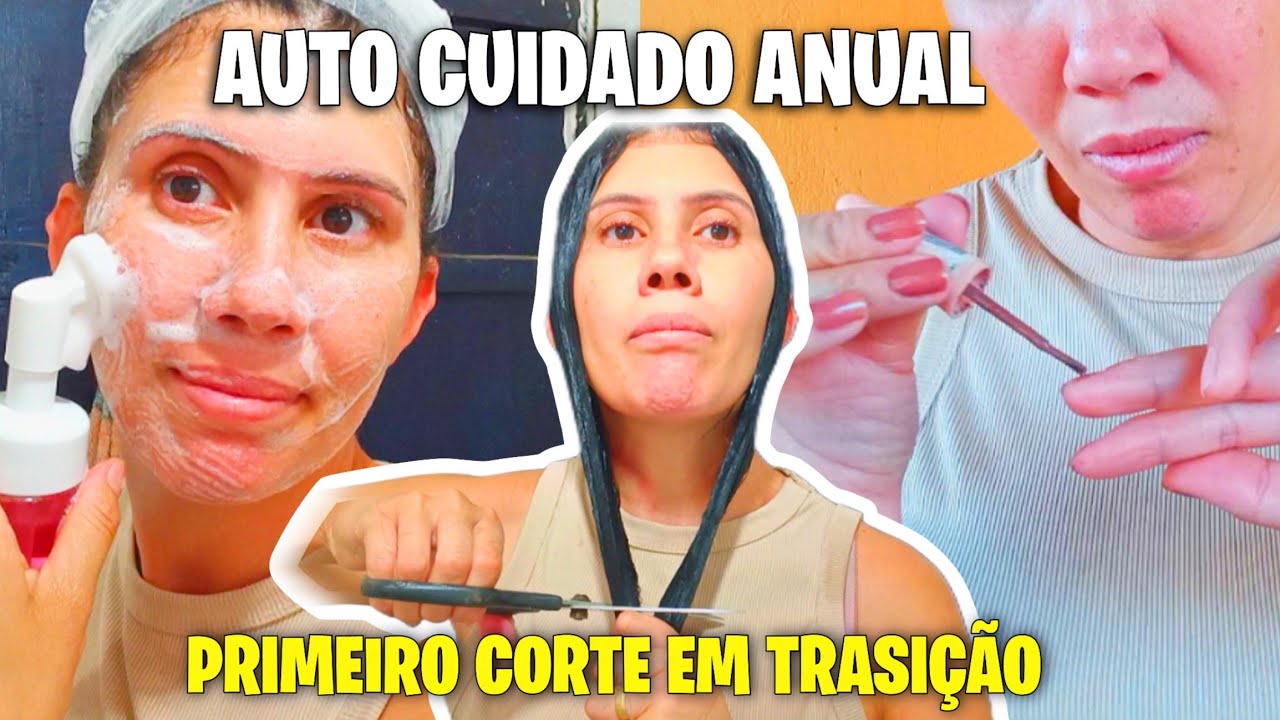Primeiro corte em transição capilar/ auto cuidado anual