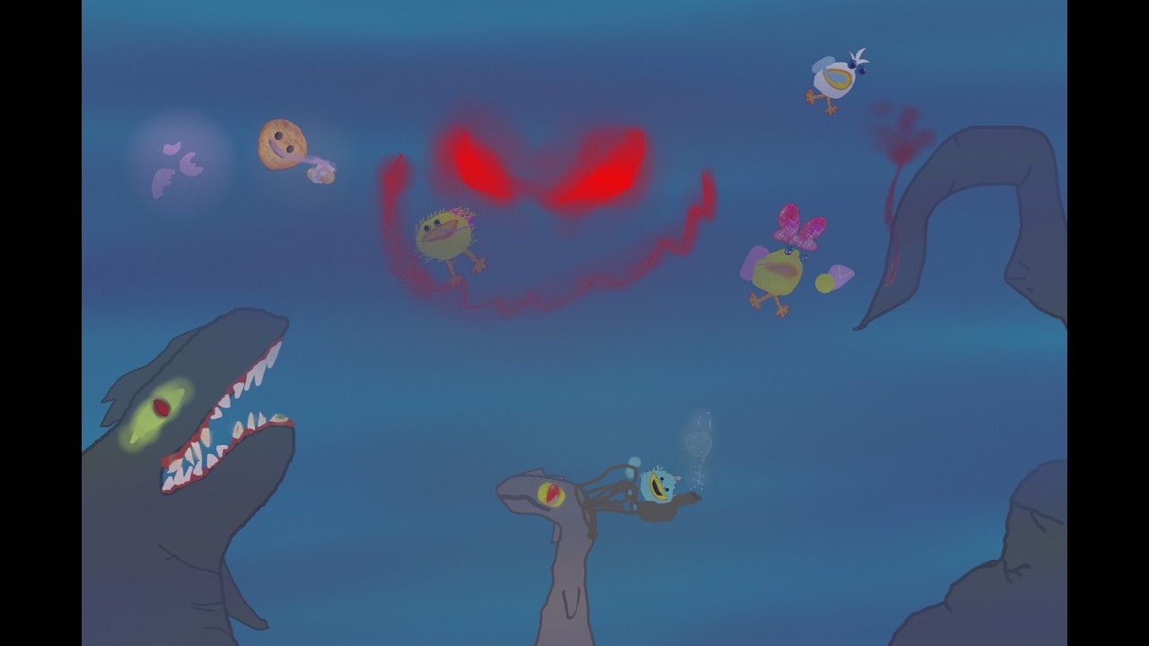 fiz o plucky e sua familia no lago ness !!!!