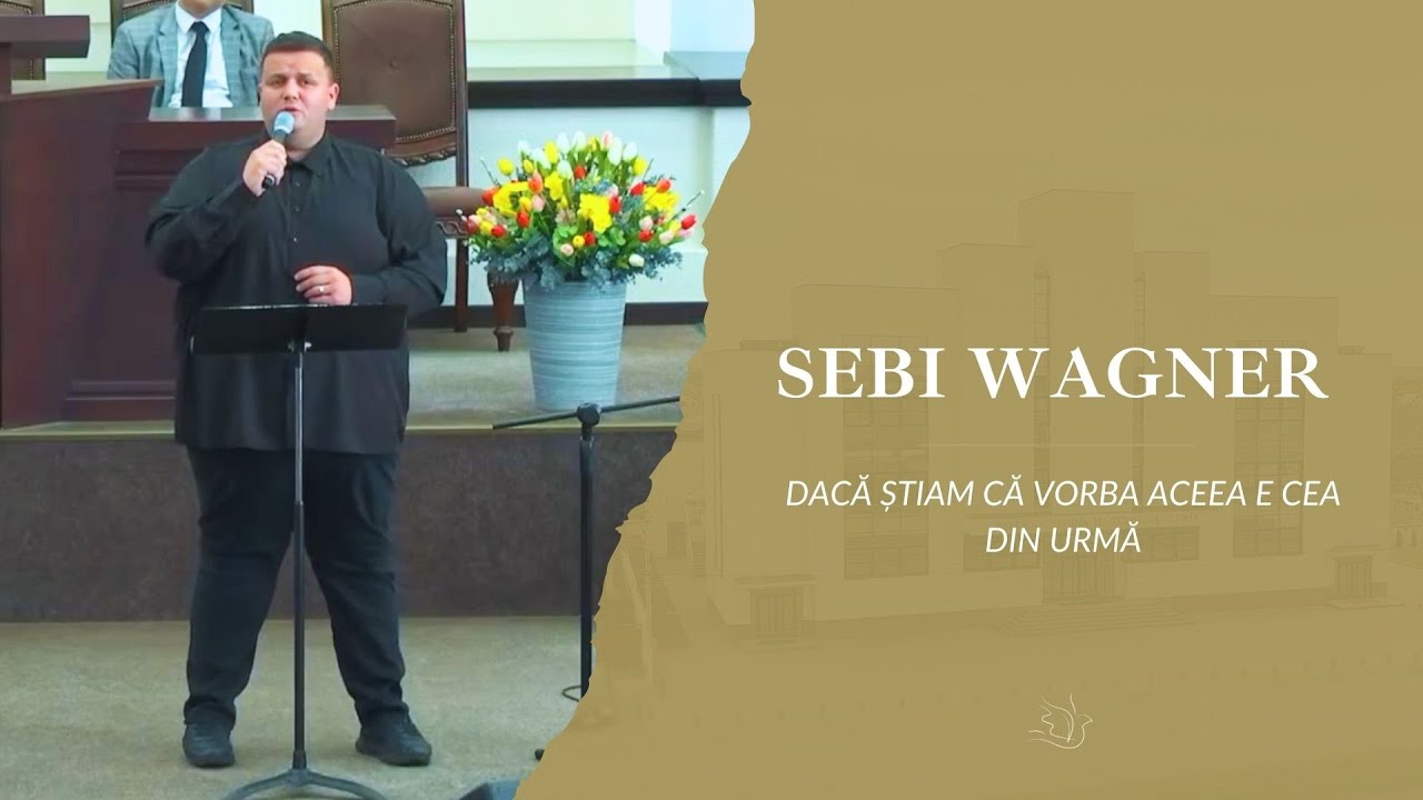 Sebi Wagner - Dacă știam că vorba aceea e cea din urmă