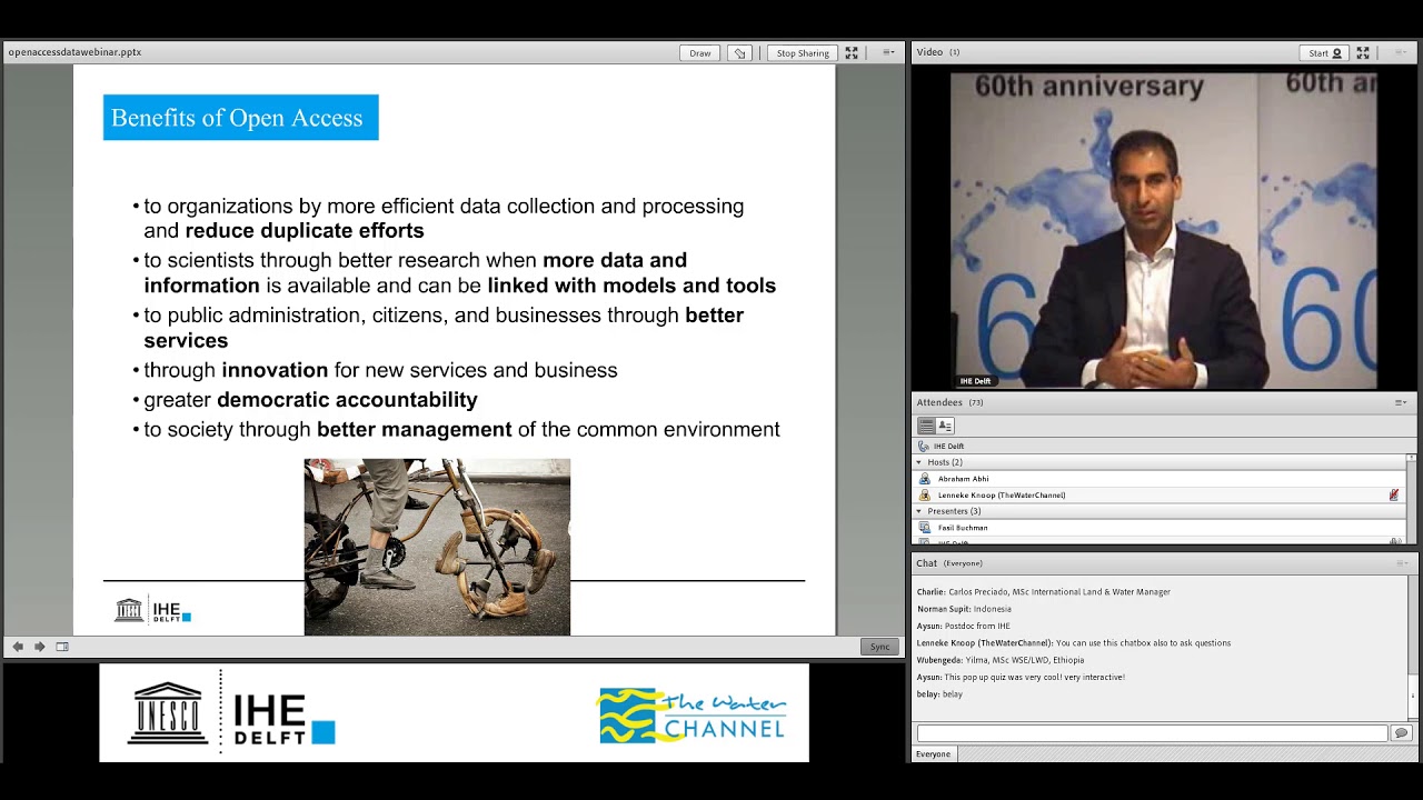 IHE Delft Alumni Online Seminar by Dr. Hans van der Kwast - 20 Sep 2017