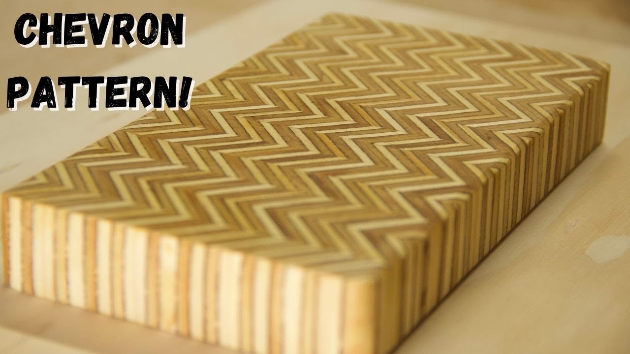 How To Make Patterned Plywood! Chevron Pattern