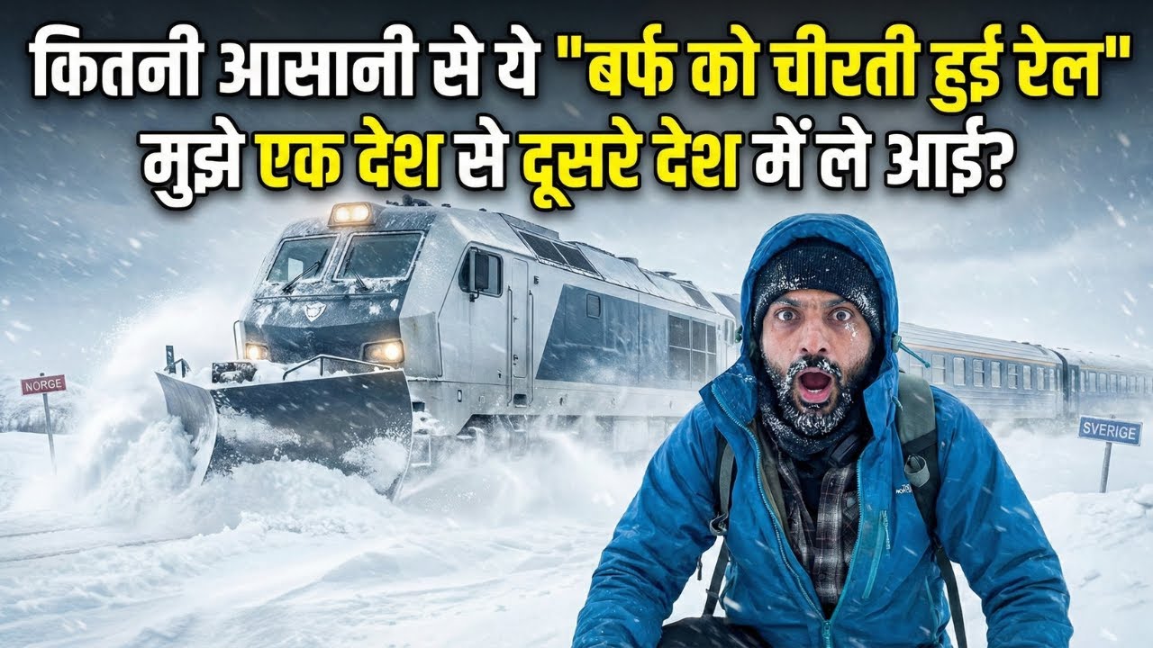 कितनी आसानी से ये बर्फ को चीरती हुई रेल मुझे एक देश से दूसरे देश में ले आयी