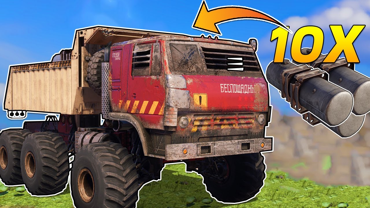 Playing Against Others Using A Truck With 10 Highly Explosive Fuel Barrels To Handicap myself