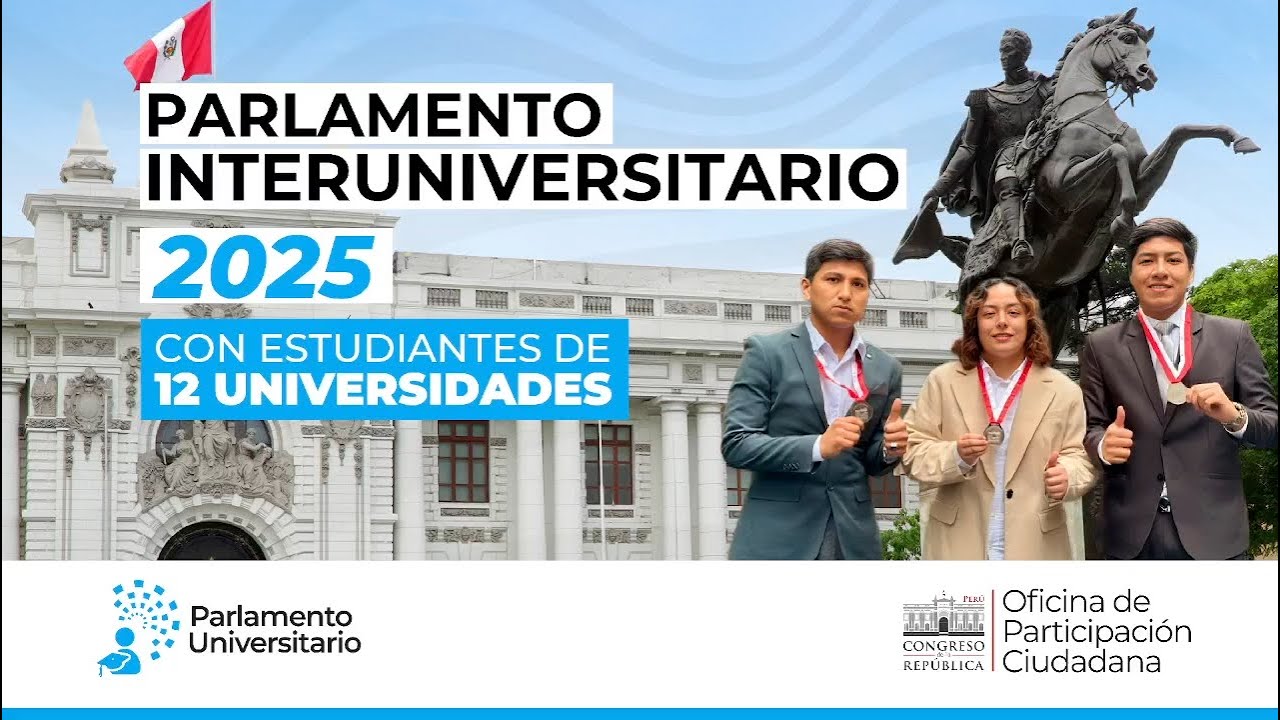 Sesión del Pleno Parlamento Interuniversitario Lima 2025