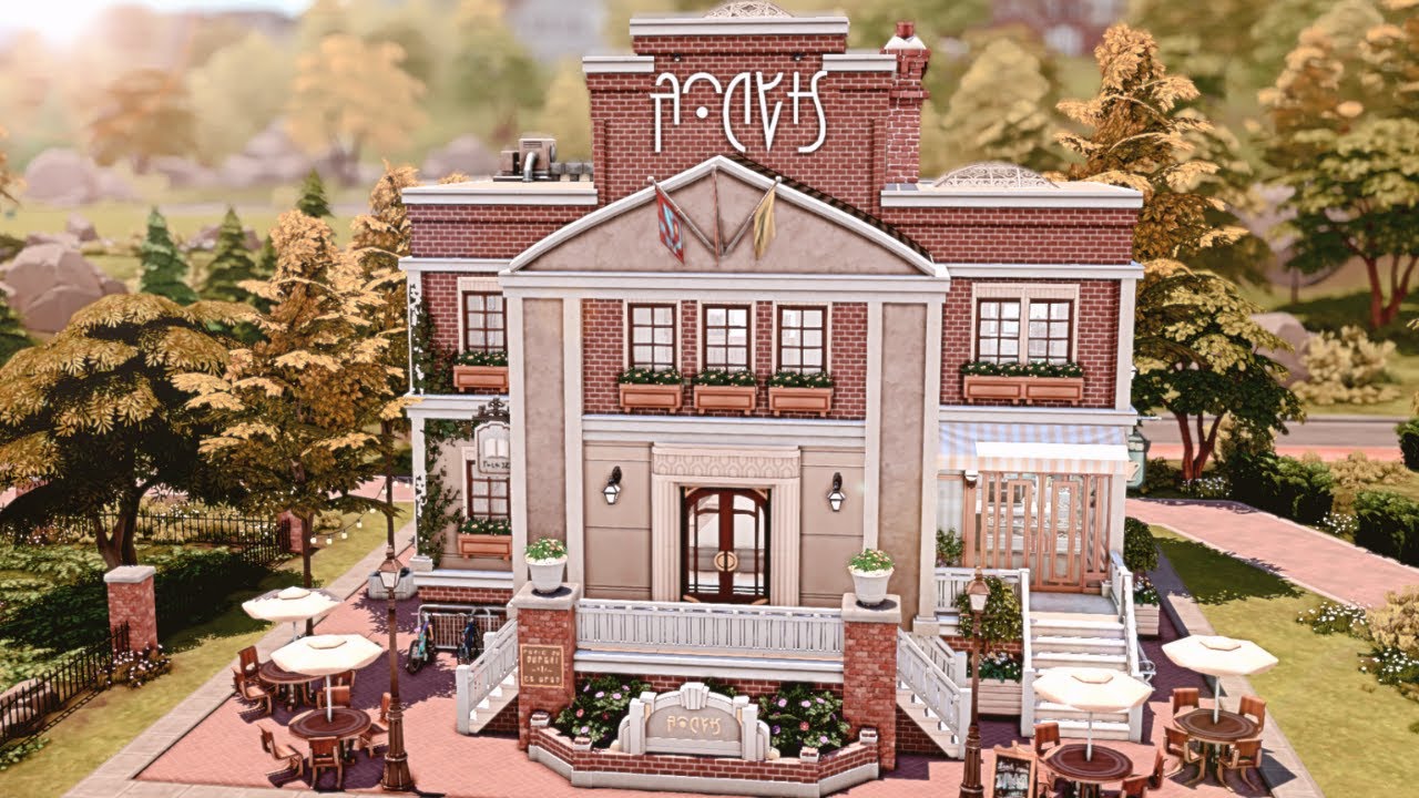 Building a LIBARY & CAFÉ for STUDENTS 📚☕️ Rebuild Copperdale | The Sims 4: Speed Build