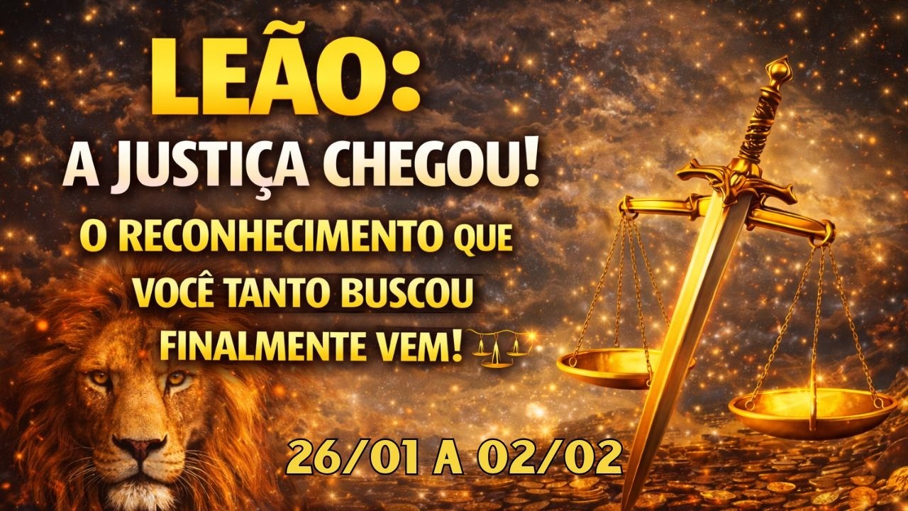 LEÃO: A JUSTIÇA CHEGOU! O RECONHECIMENTO QUE VOCÊ TANTO BUSCOU FINALMENTE VEM! ⚖️🦁✨