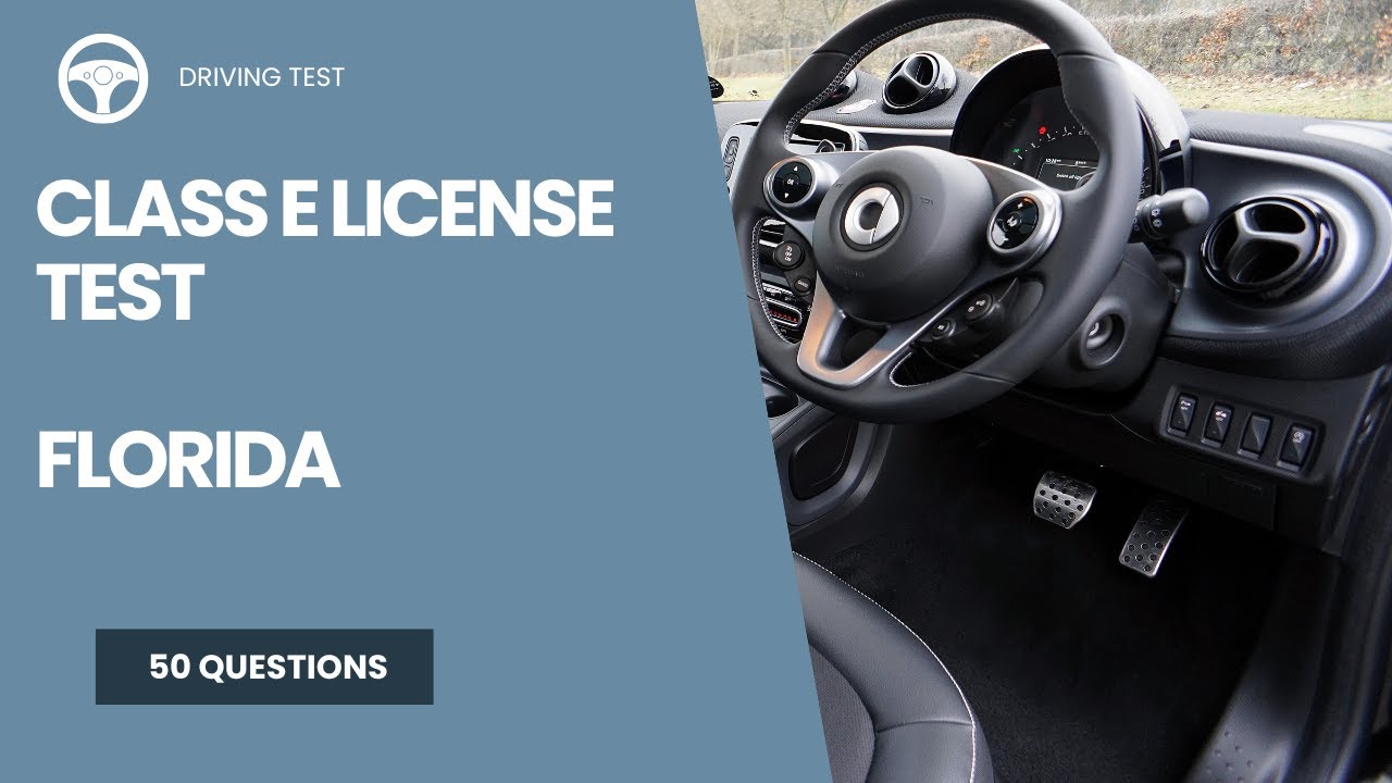 Florida Class E License Test - Questions and Answers 2026