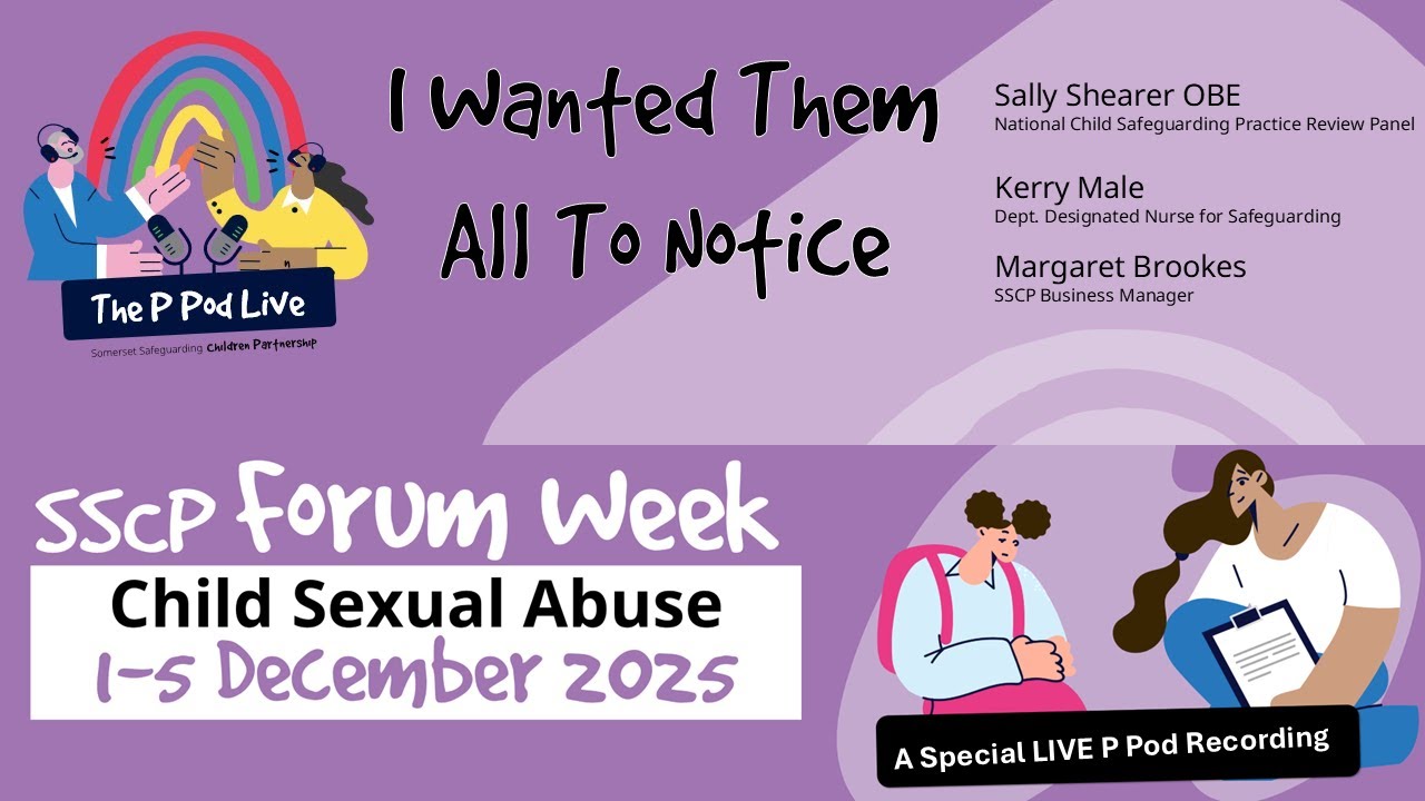 SSCP Forum Week Special Live P Pod Podcast - I Wanted them all to Notice with Sally Shearer