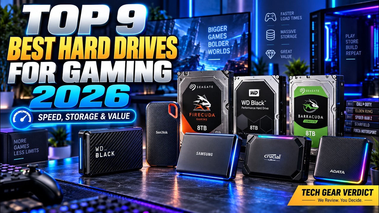 Top 9 Best Gaming Hard Drives 2026 | Fast, Reliable & Worth Buying