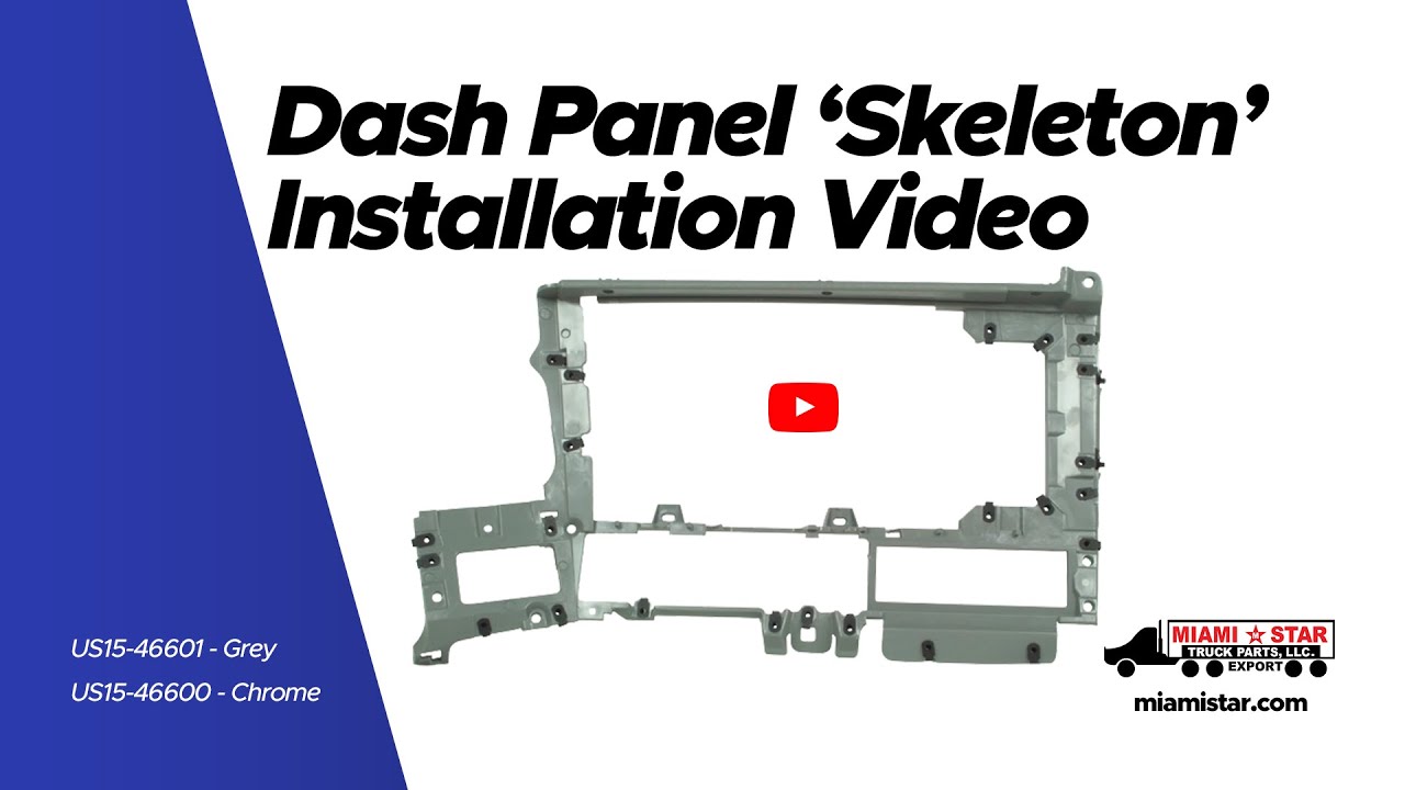Freightliner Truck Dashboard Panel Installation Video from miamistar.com