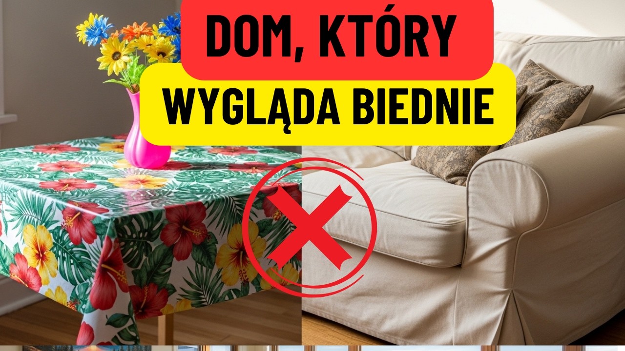 🏠✨ Rzeczy, które sprawiają, że dom wygląda na biedny