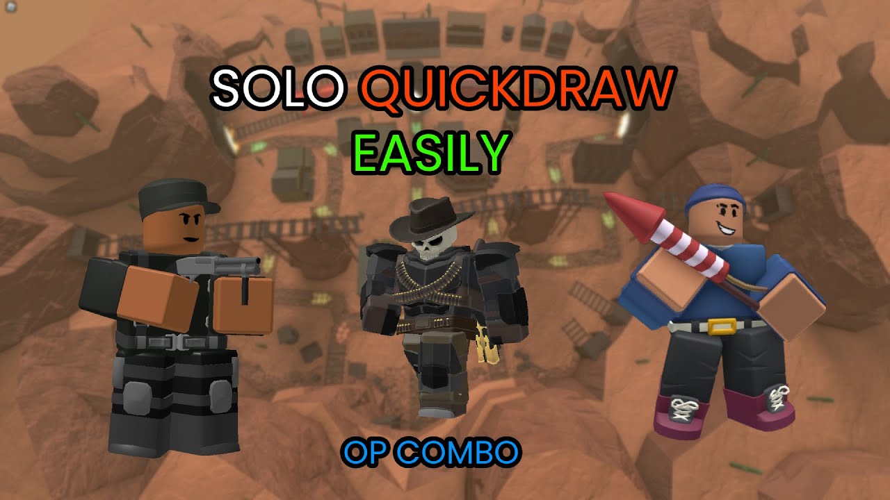SOLO Quickdraw Triumph With Firework Tech + BUFFED Shotgunner Combo | Roblox TDS