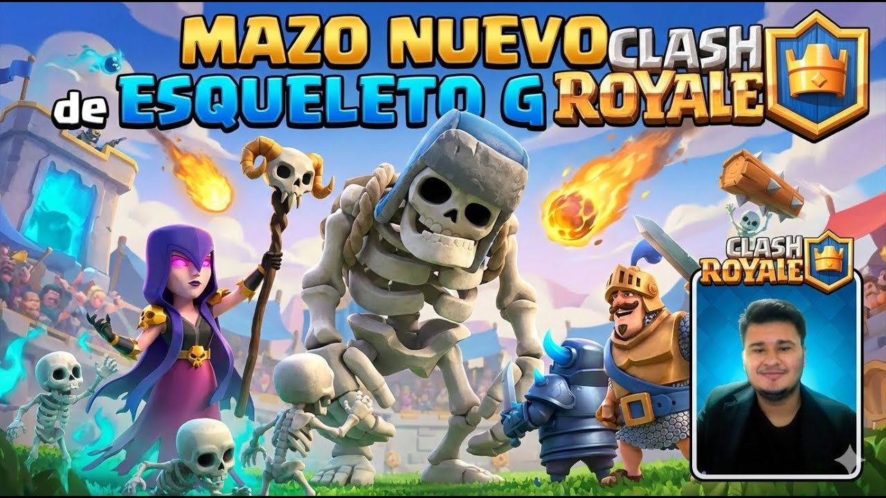 MAZO nuevo de ESQUELETO GIGANTE Clash royale 👑