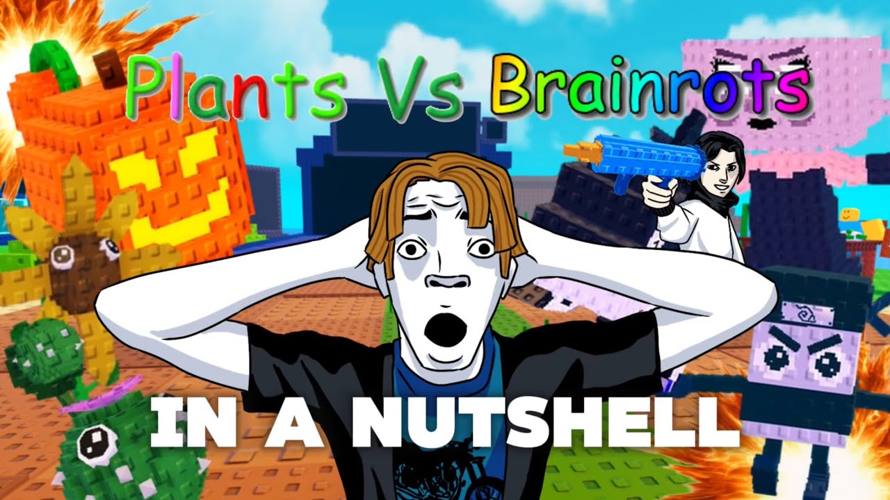 Растения против Мозгогнилов в двух словах (анимация Roblox)