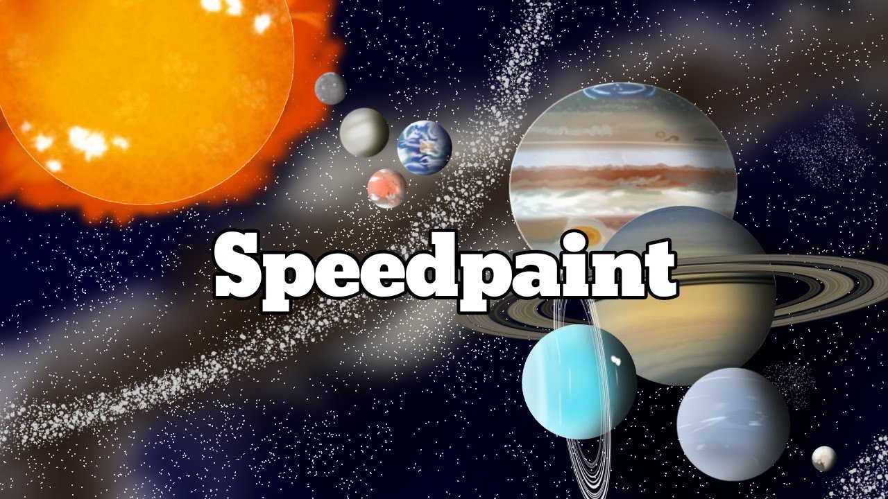 Speedpaint: Solar System: Planets and Sun