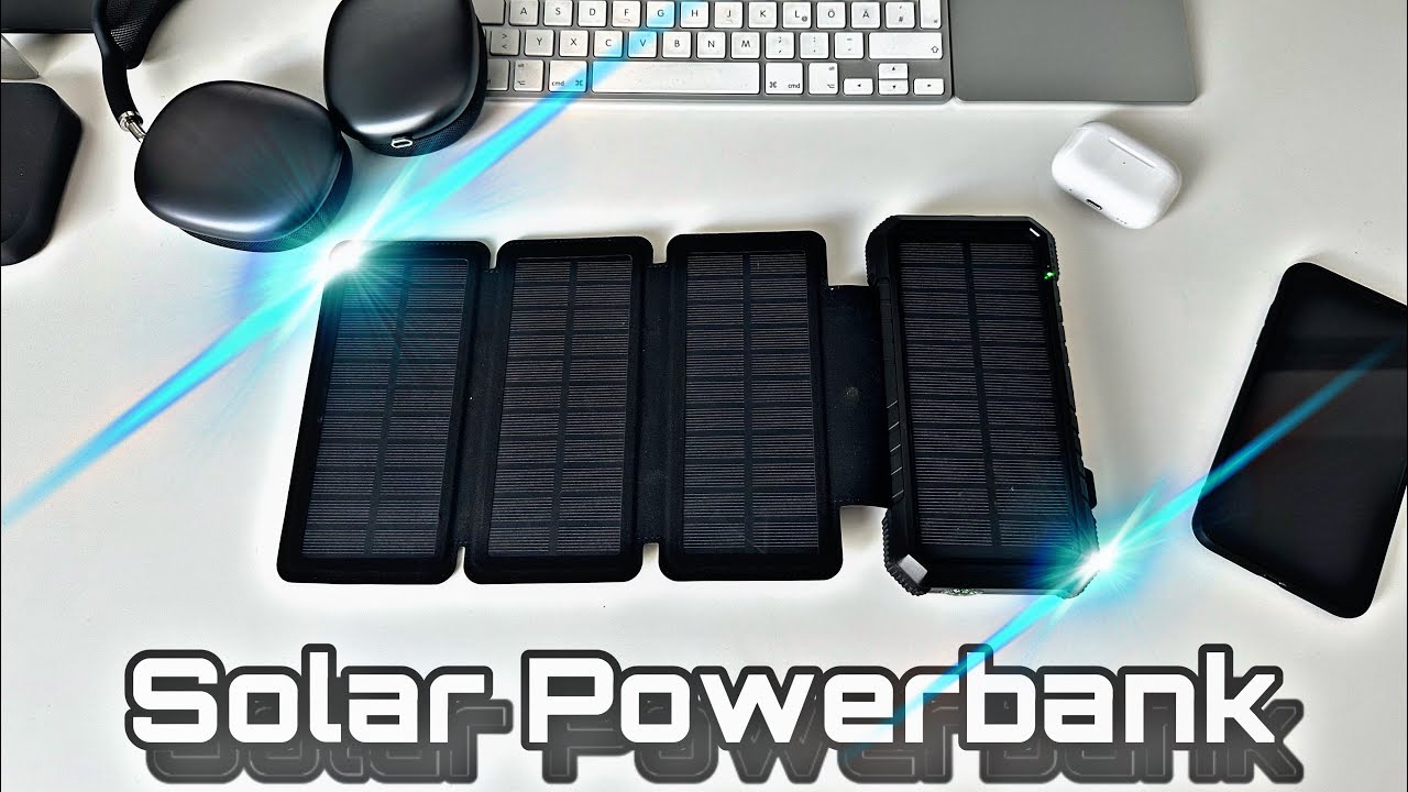 GOODaaa Solar Powerbank 26.800mAh • 4 Solar Panels • Wireless Charging • Review | „DaLaMo“