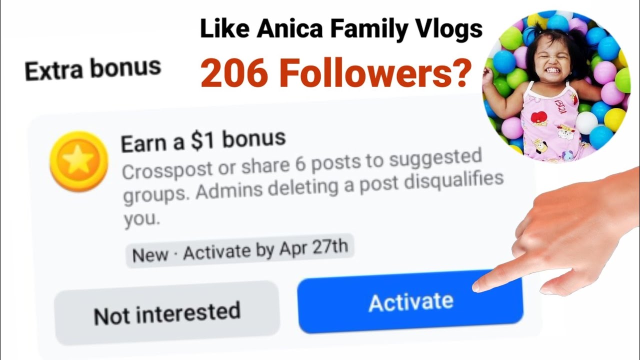 How to ACTIVATE Facebook $1 EXTRA BONUS New Monetization Tool Feature?