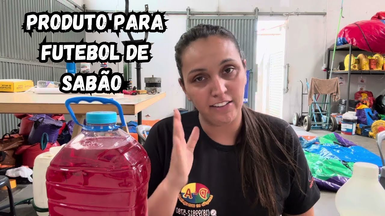 QUAL PRODUTO UTILIZAR NO FUTEBOL DE SABÃO | ALUGUEL DE BRINQUEDOS