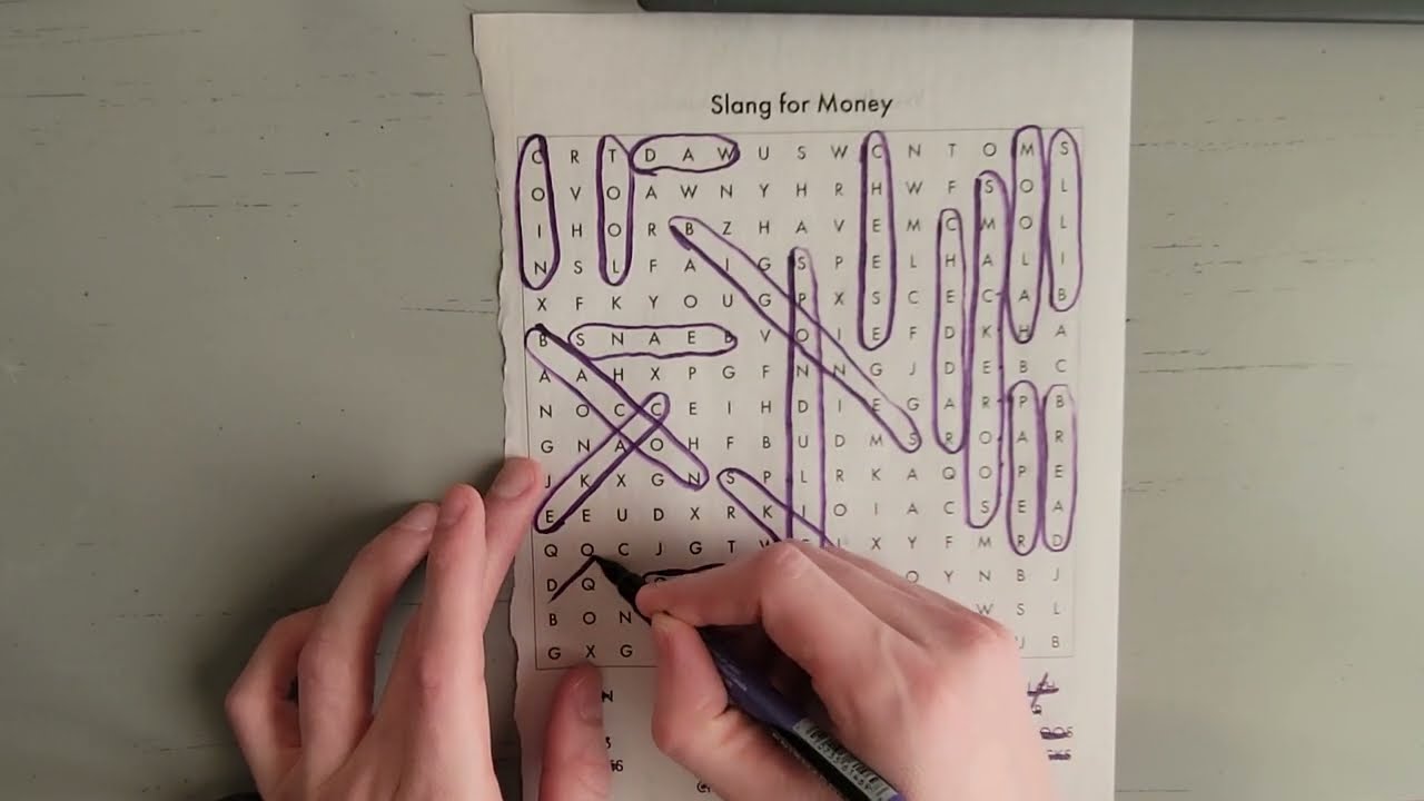 ASMR Word Search Slang [soft spoken]