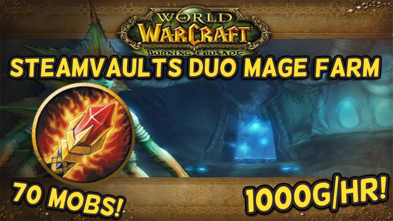 TBC CLASSIC STEAMVAULTS DUO MAGE FARM | 1000G/HR!