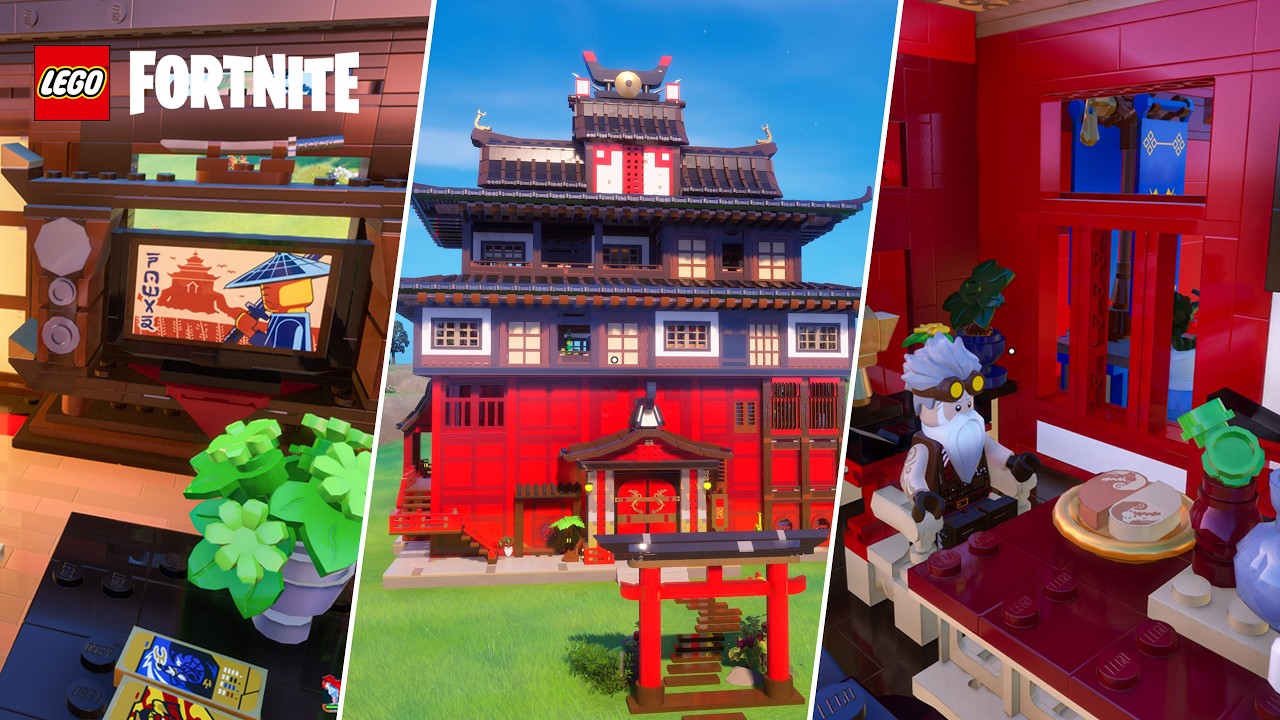 Building a Red Japanese Castle | Fortnite Lego Tutorial Part-2 Interior