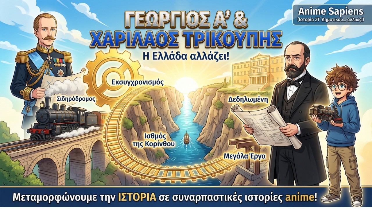 Γεώργιος Α' & Χαρίλαος Τρικούπης: Η Ελλάδα αλλάζει!  (Ιστορία ΣΤ' Δημοτικού... αλλιώς!)